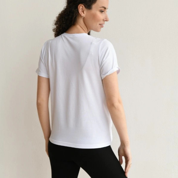 Maternity and nursing t-shirt white